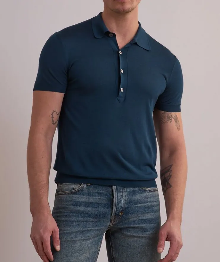 Silk-Blend Polo