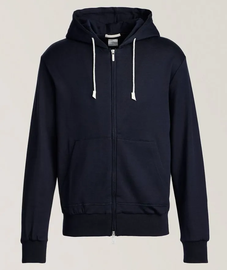 Silk-Cotton Hooded Sweater