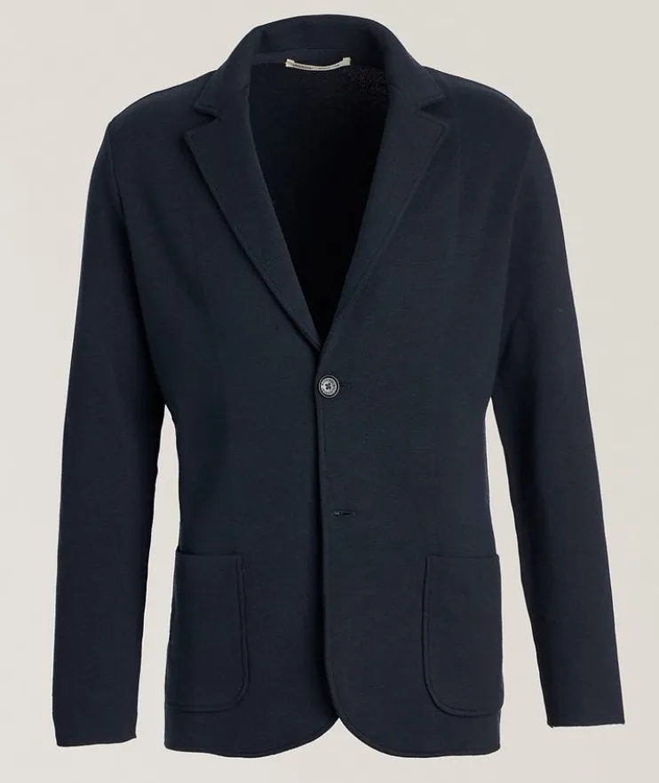 Silk-Cotton Knit Cardigan