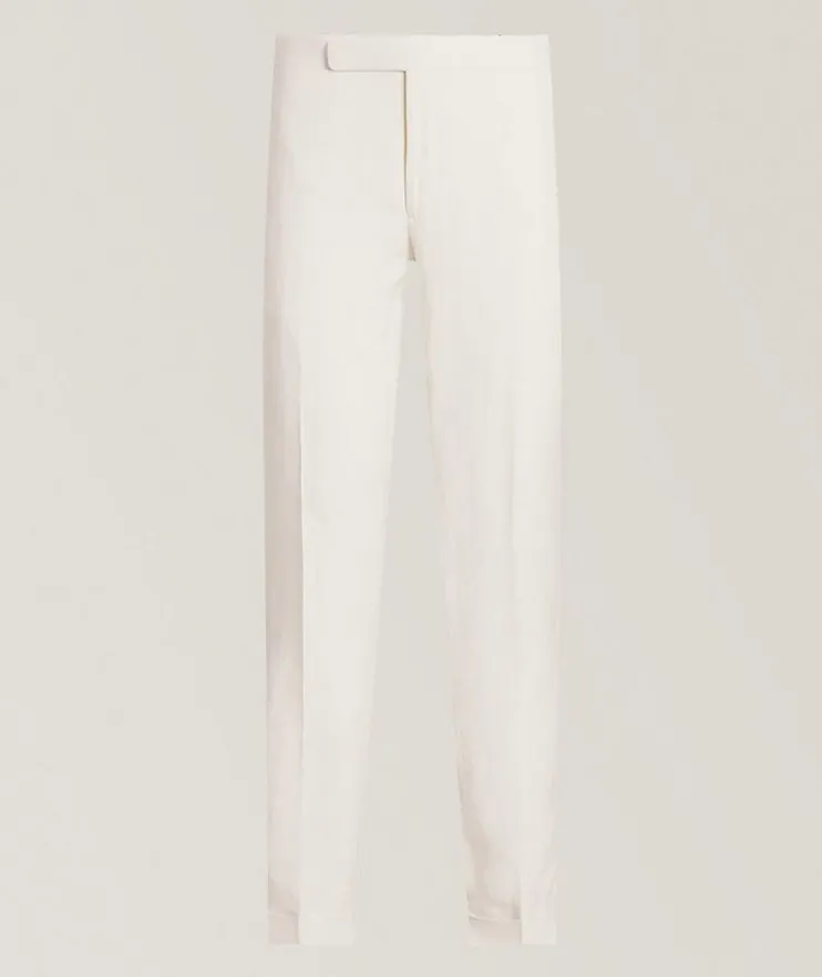 Silk-Linen Suit Pants