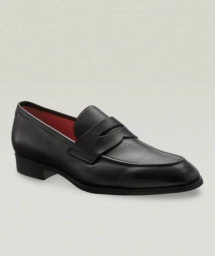 Simon Leather Penny Loafers