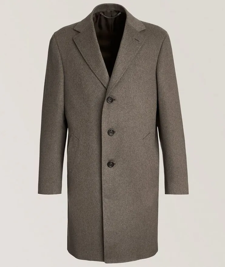 Single-Breasted Wool Overcoat