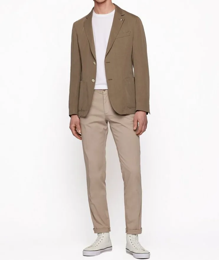 Slim Fit Cotton Gabardine Chino Pants