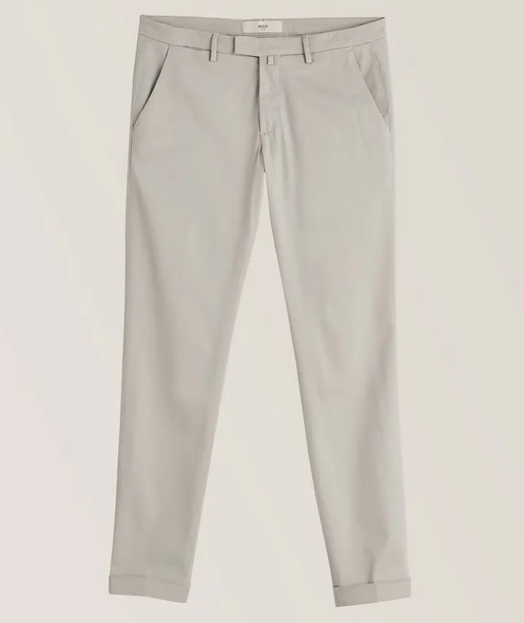 Slim Fit Cotton-Stretch Pants
