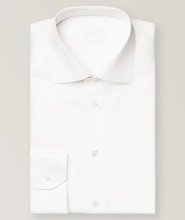 Slim Fit Elevated Twill Dress Shirt