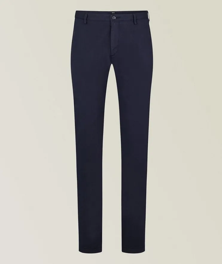 Slim Fit Stretch Cotton Garbardine Chino Pants