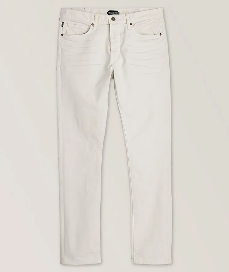 Slim Fit Twill Cotton Jeans