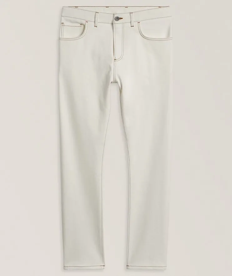 Slim Straight Five-Pocket Jeans