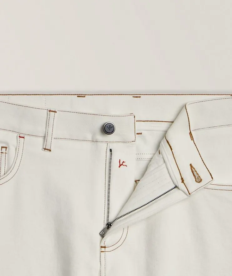 Slim Straight Five-Pocket Jeans