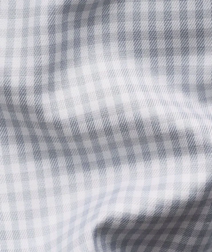 Slim-Fit Check Cotton-Blend Shirt