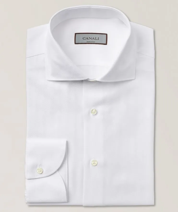 Slim-Fit Cotton Dress Shirt