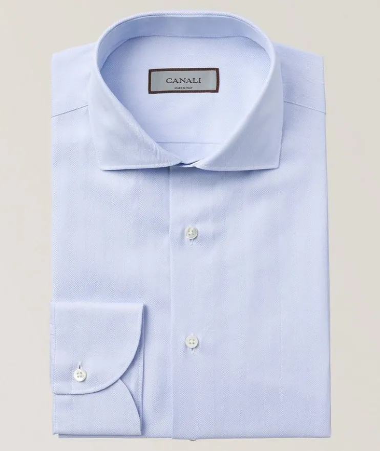 Slim-Fit Cotton Dress Shirt
