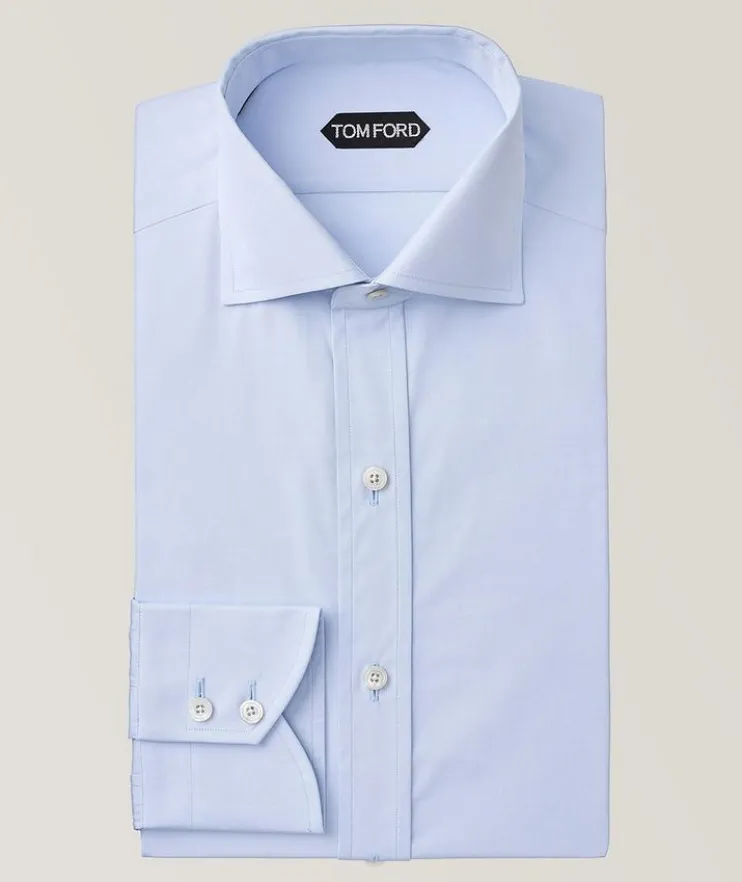 Slim-Fit Cotton Poplin Dress Shirt