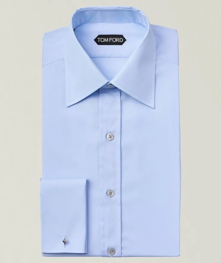 Slim-Fit Cotton Poplin Dress Shirt