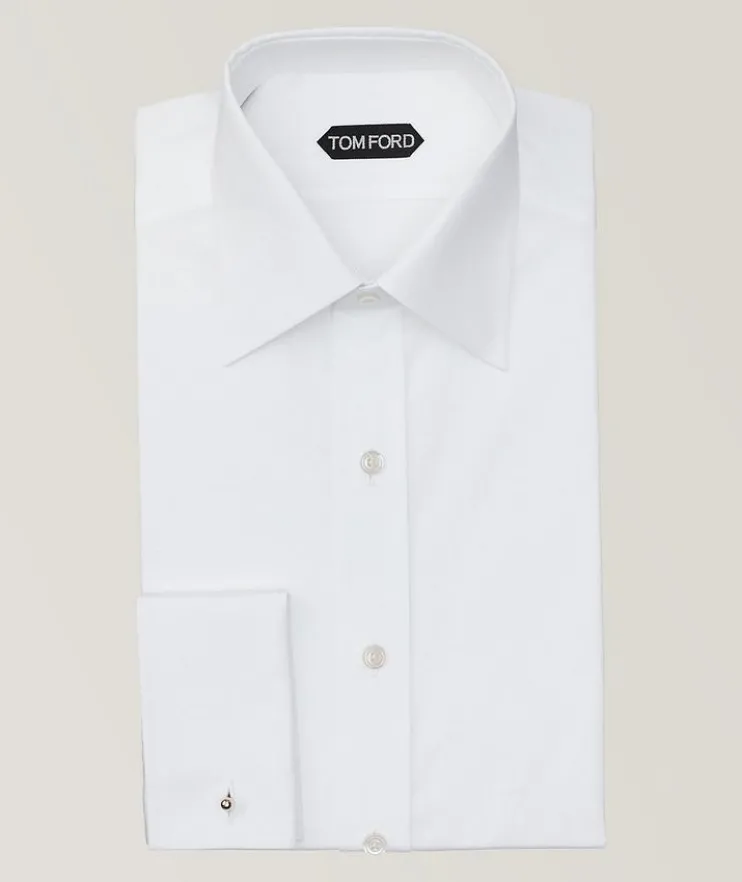 Slim-Fit Cotton Poplin Dress Shirt