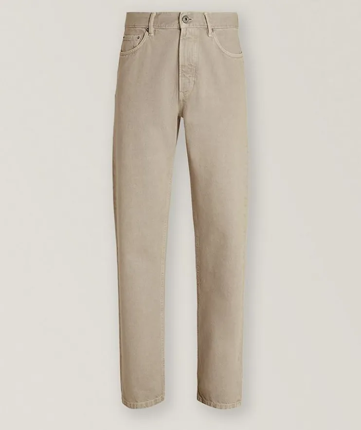 Slim-Fit Cotton Roccia Jeans