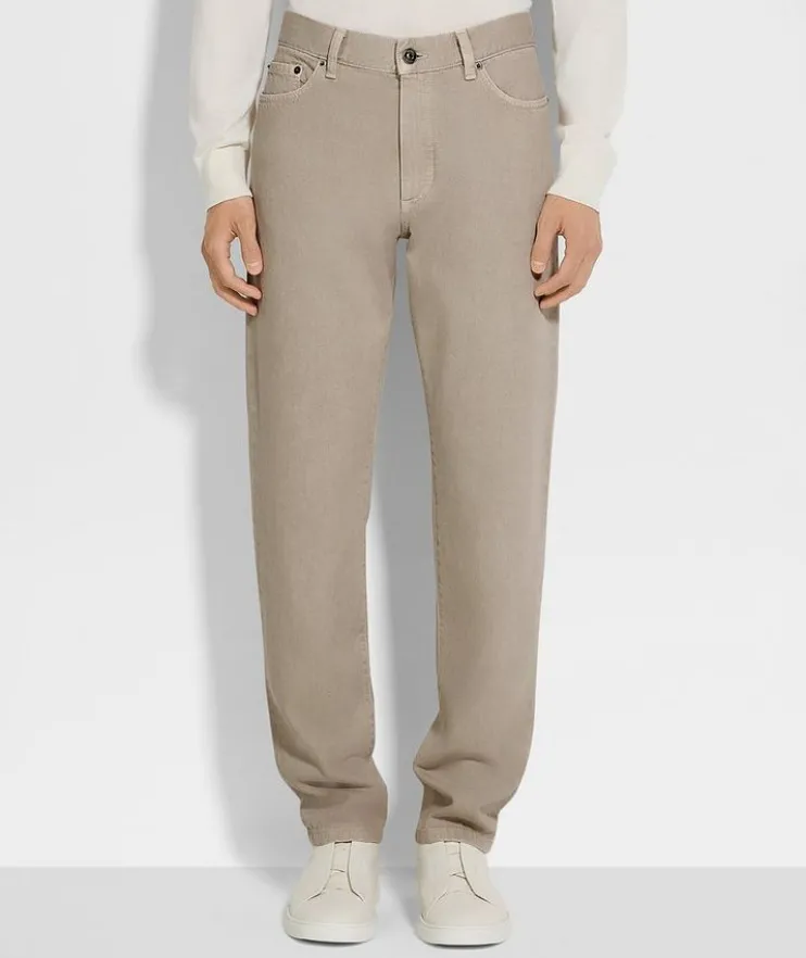 Slim-Fit Cotton Roccia Jeans