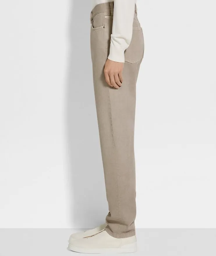 Slim-Fit Cotton Roccia Jeans