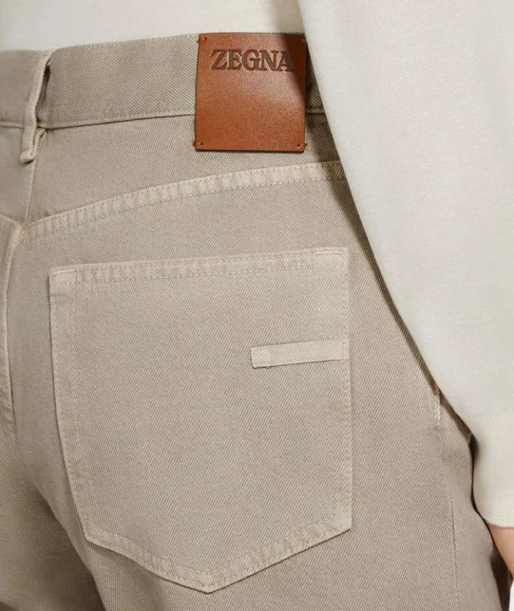 Slim-Fit Cotton Roccia Jeans