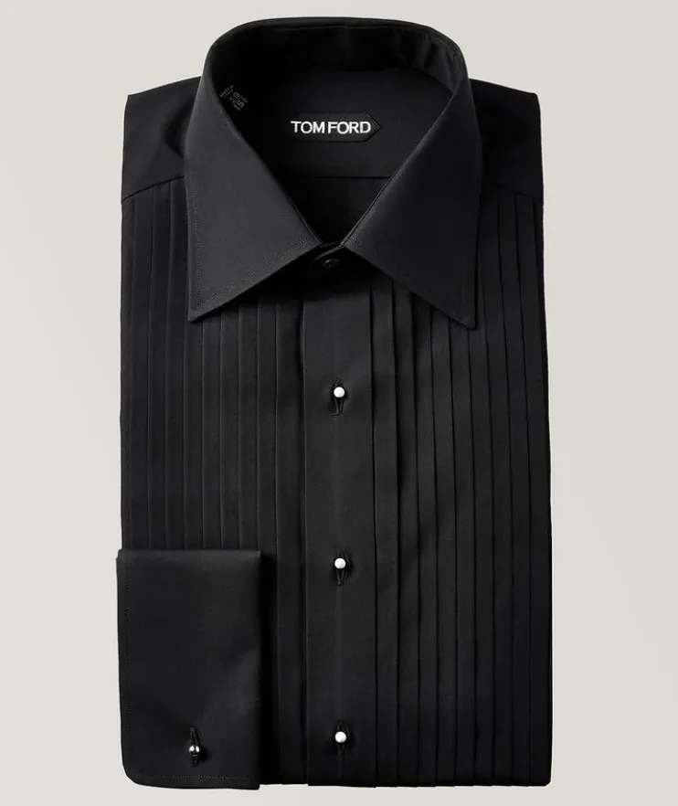 Slim-Fit Cotton Tuxedo Shirt