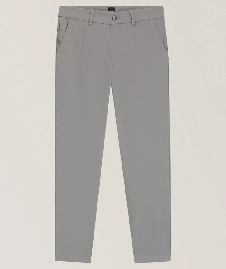 Slim-Fit Cotton-Blend Twill Pants