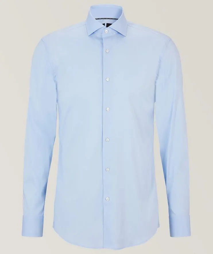 Slim-Fit Cotton-Blend Poplin Dress Shirt