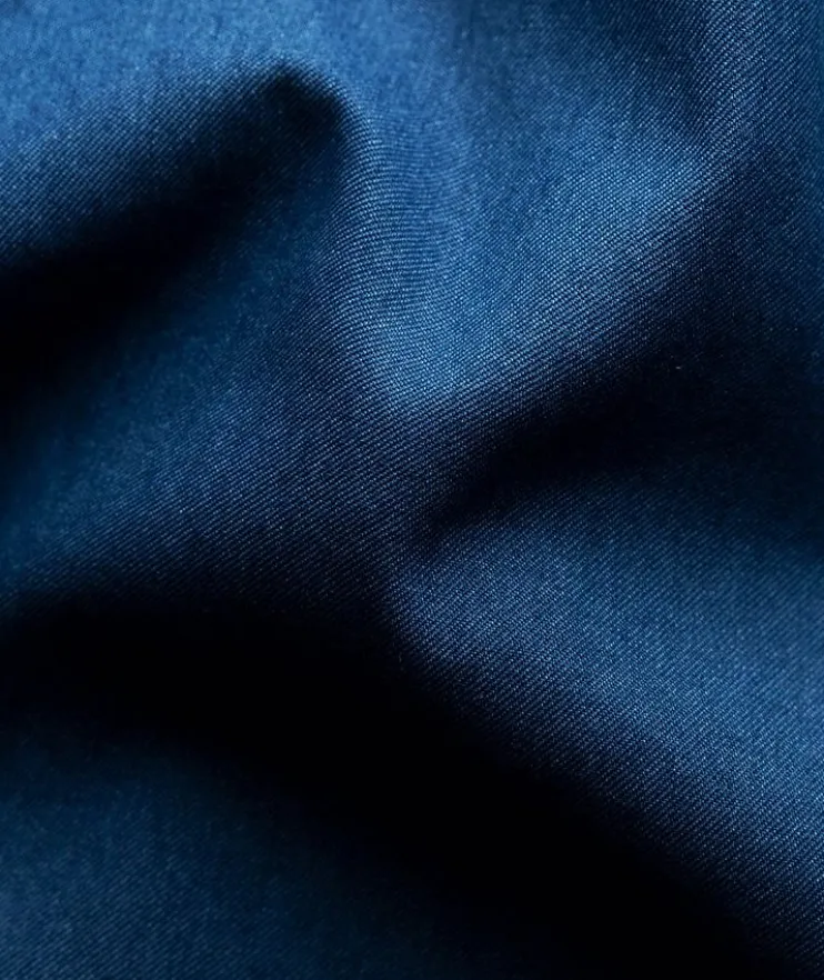 Slim-Fit Denim Dress Shirt