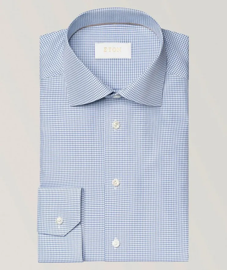 Slim-Fit Elevated 3D Twill Dress Shirt