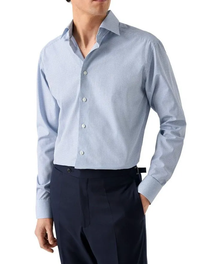 Slim-Fit Elevated 3D Twill Dress Shirt