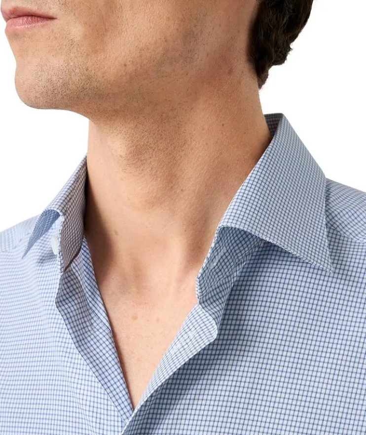 Slim-Fit Elevated 3D Twill Dress Shirt