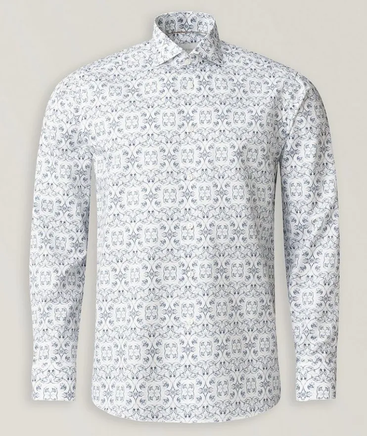 Slim-Fit Elevated Floral Dress Shirt