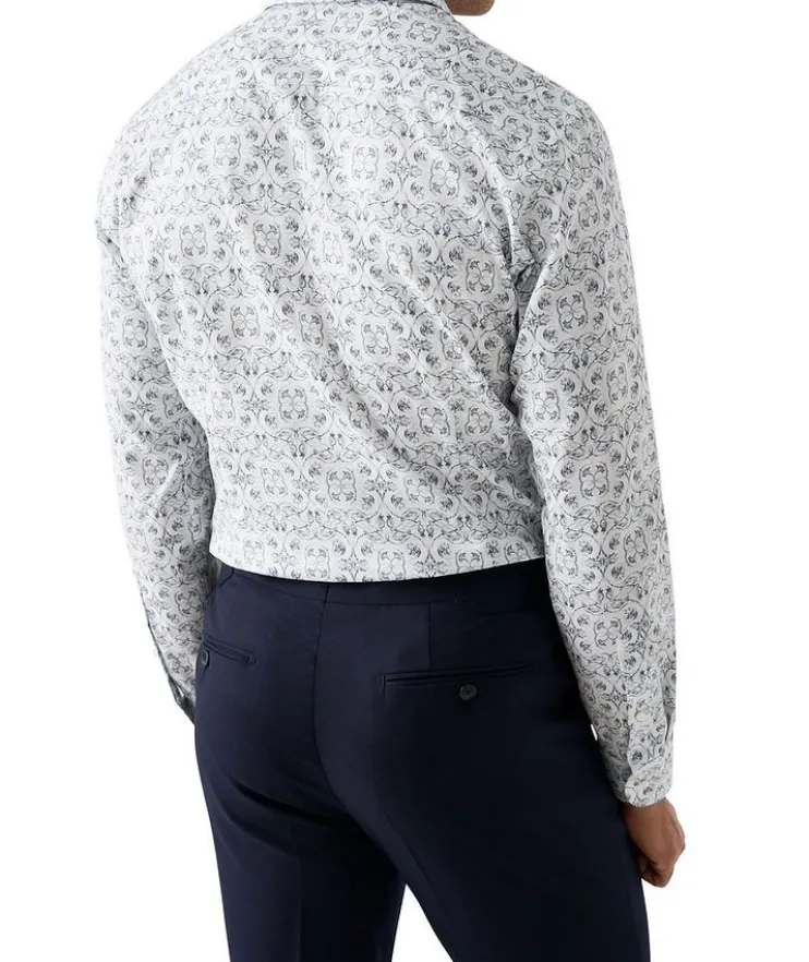 Slim-Fit Elevated Floral Dress Shirt