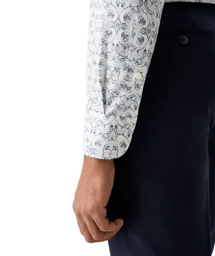 Slim-Fit Elevated Floral Dress Shirt