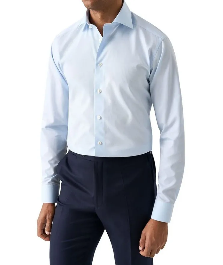 Slim-Fit Elevated Piqué Dress Shirt