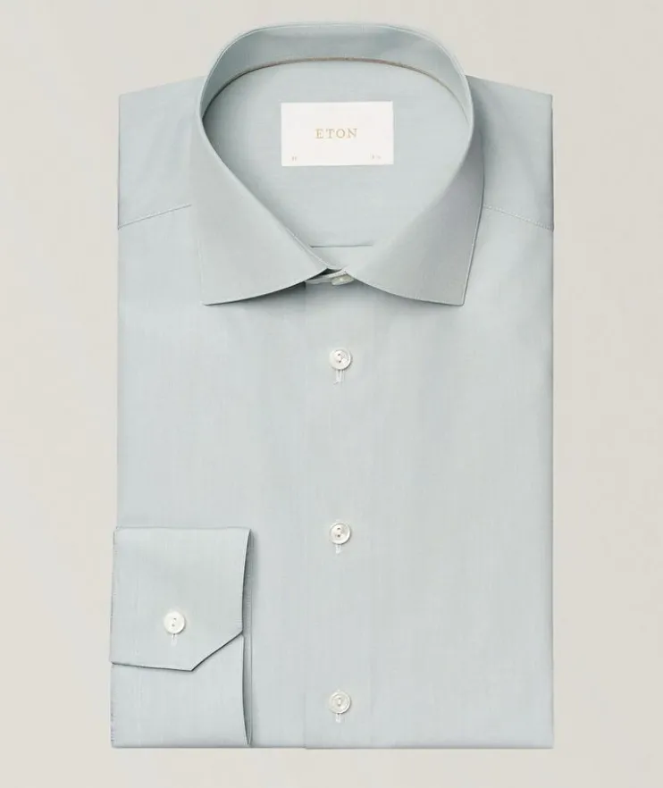 Slim-Fit Elevated Poplin Dress Shirt