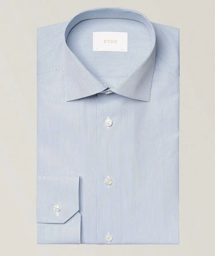 Slim-Fit Elevated Stripe Dress Shirt