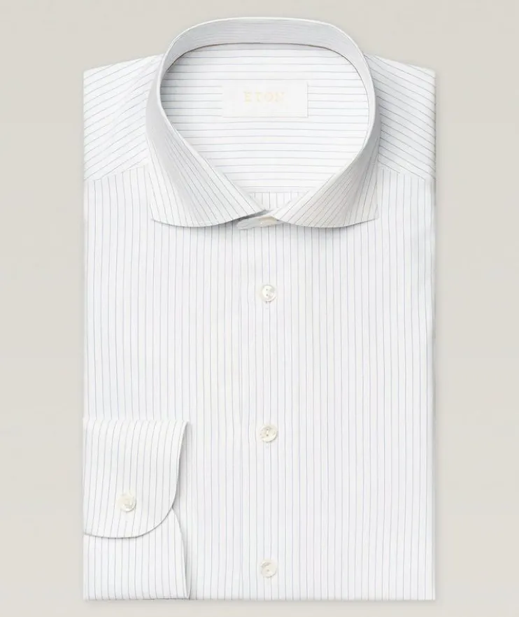 Slim-Fit Elevated Stripe Dress Shirt