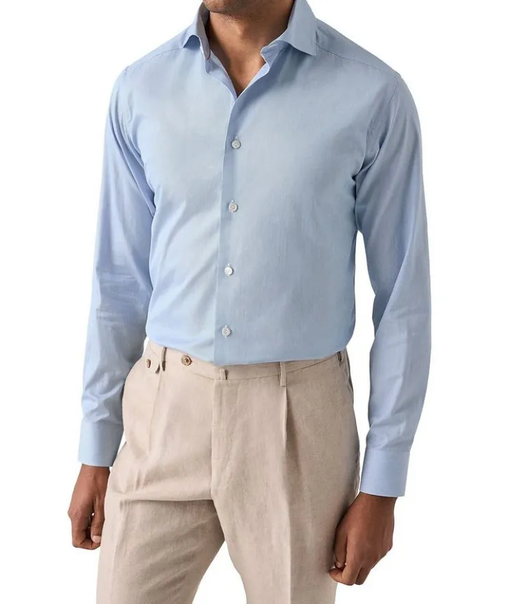 Slim-Fit Elevated Stripe Dress Shirt