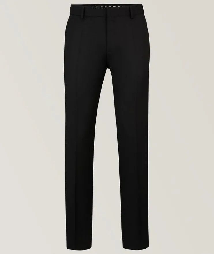 Slim-Fit Formal Virgin-Wool Trousers