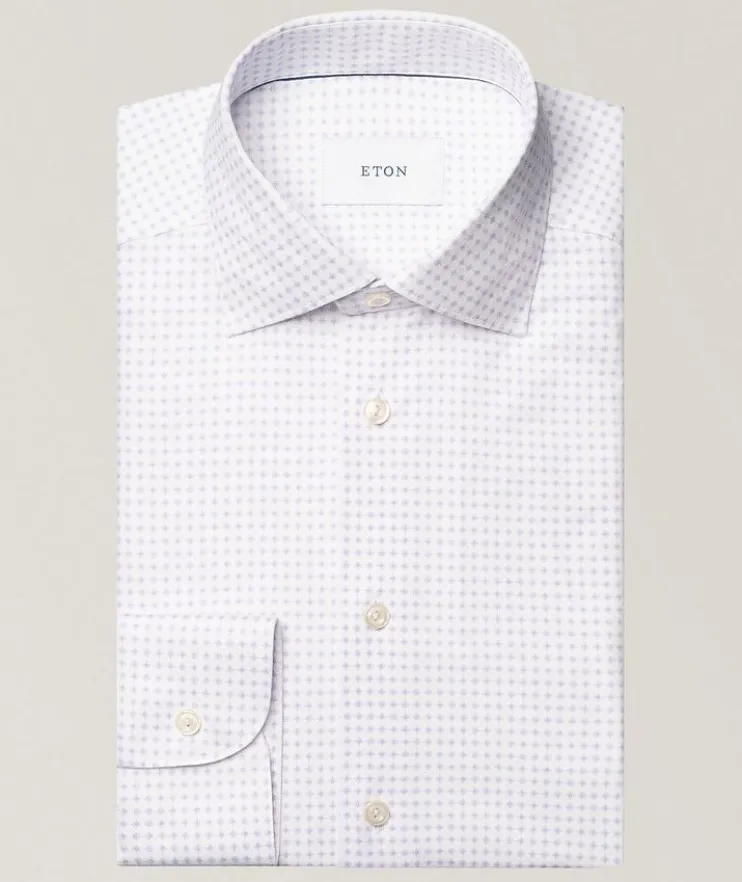 Slim-Fit Geometric 4Flex Dress Shirt