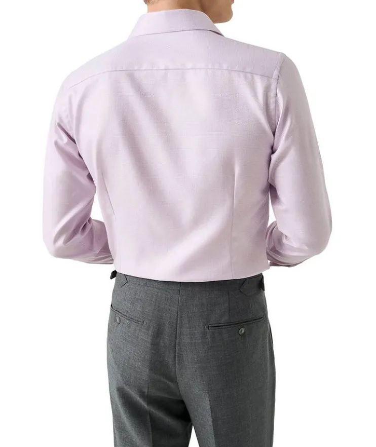 Slim-Fit Herringbone Dress Shirt