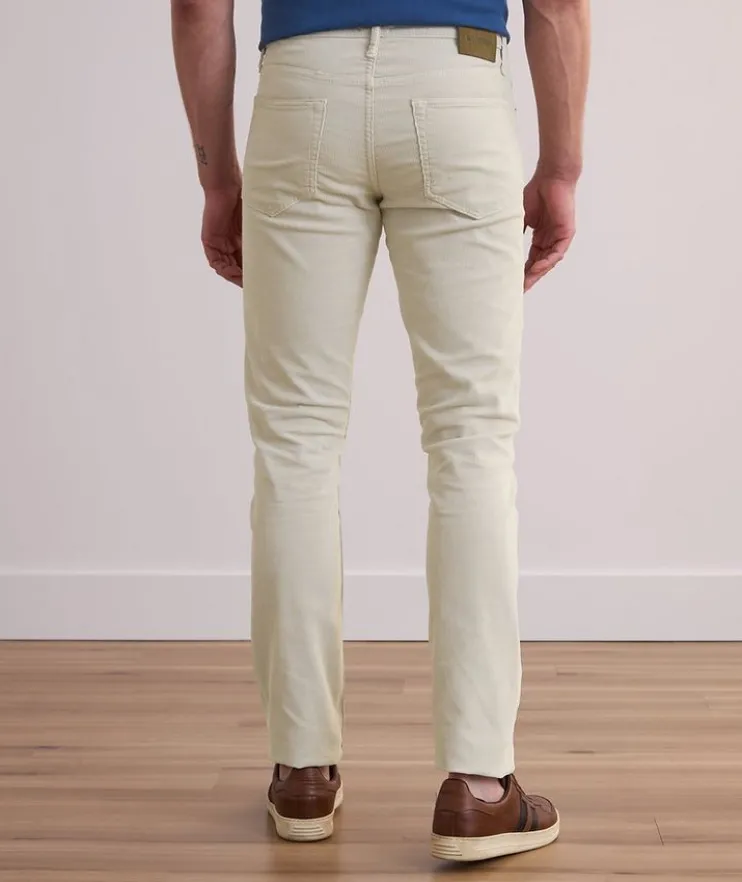 Slim-Fit Micro-Corduroy Pants