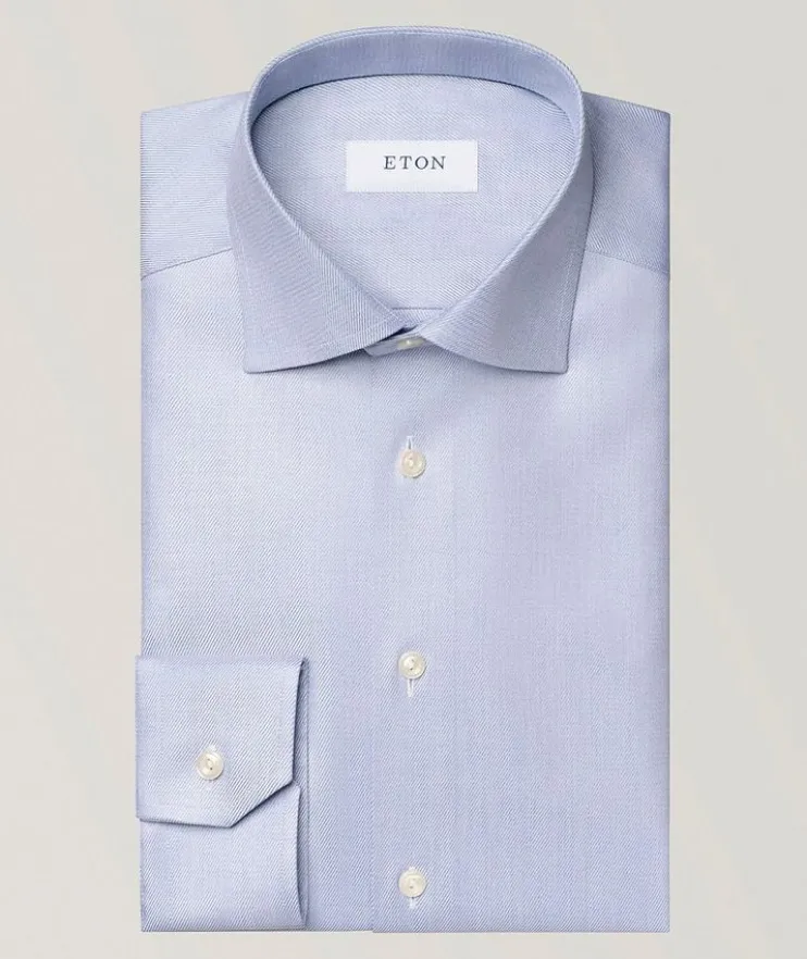 Slim-Fit Mélange Cotton Tencel Lyocell Shirt