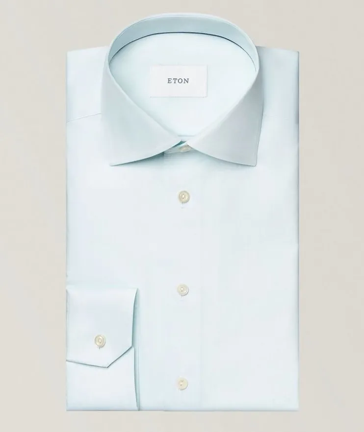 Slim-Fit Mélange Dress Shirt