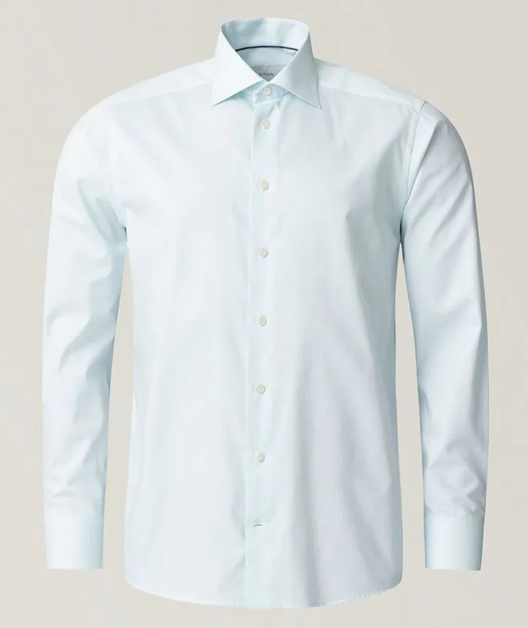 Slim-Fit Mélange Dress Shirt