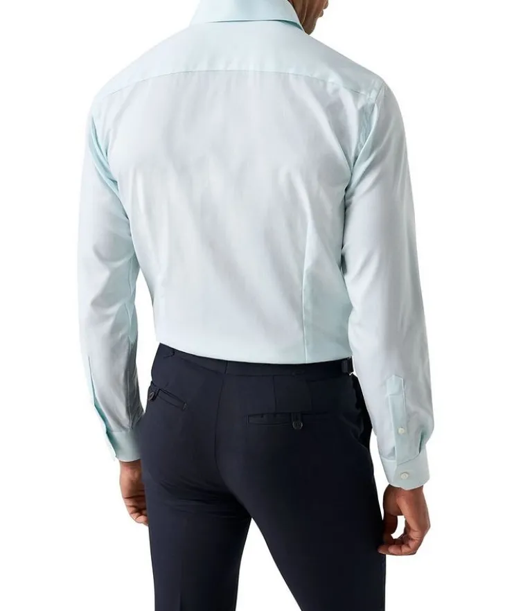 Slim-Fit Mélange Dress Shirt