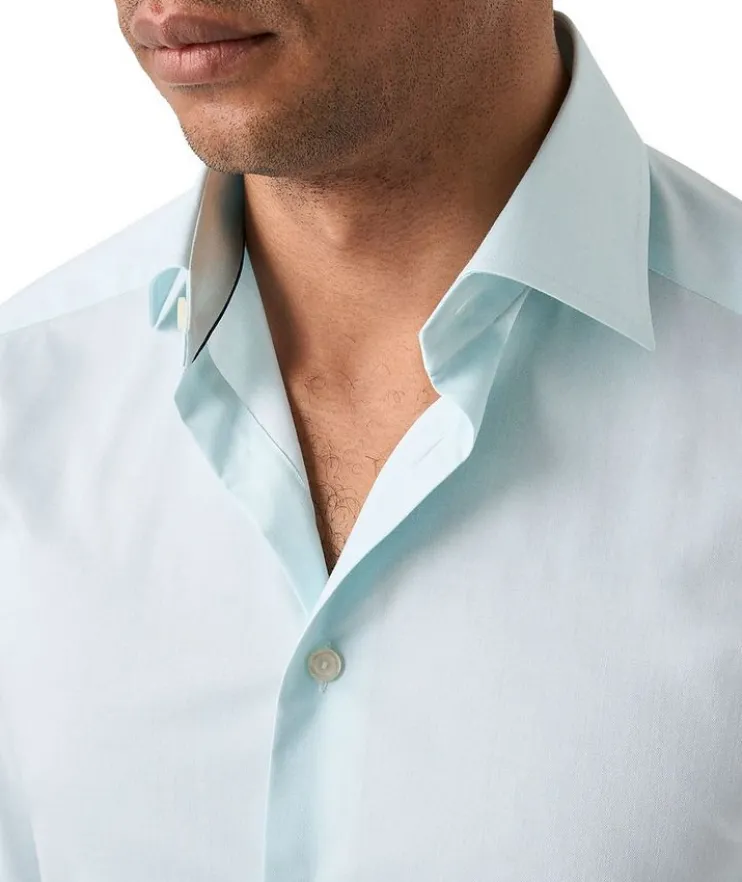 Slim-Fit Mélange Dress Shirt