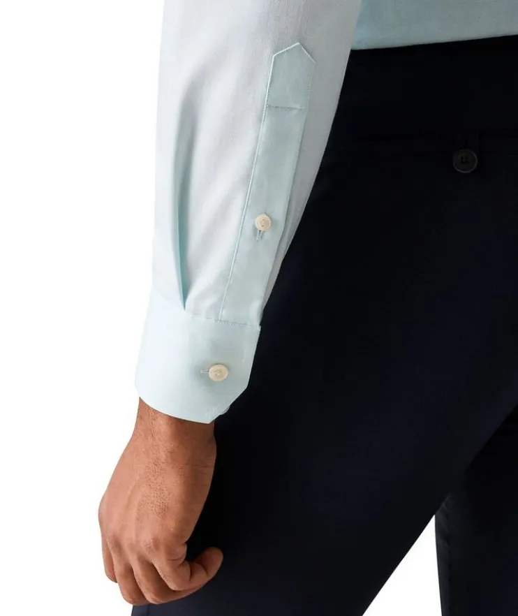 Slim-Fit Mélange Dress Shirt