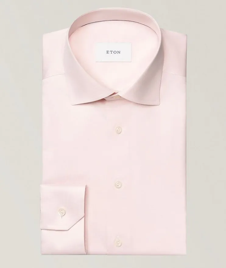 Slim-Fit Mélange Dress Shirt