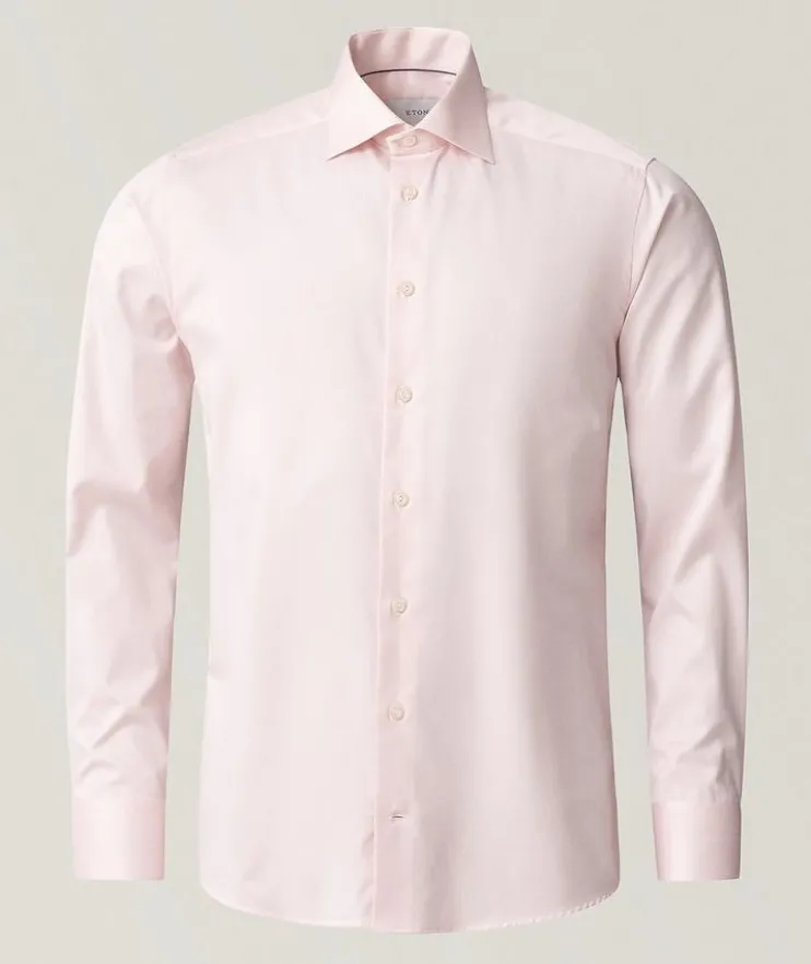 Slim-Fit Mélange Dress Shirt